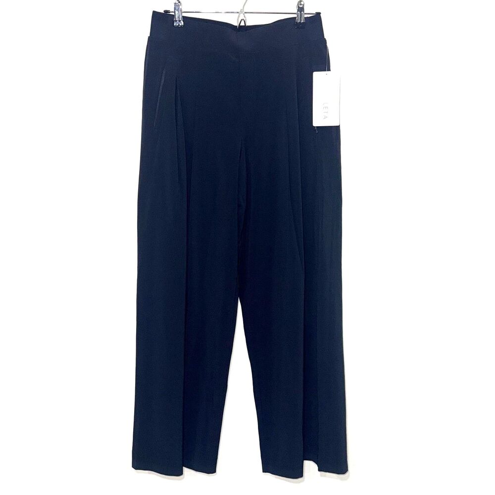 Athleta Brooklyn Heights Wide Leg Pant - Black 6 - Picture 4 of 10